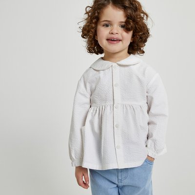 Blouse manches longues en seersucker LA REDOUTE COLLECTIONS
