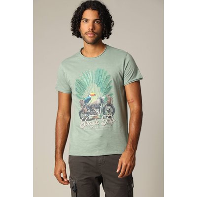 T-shirt classique en jersey de coton avec imprimé AVENTURA DEELUXE