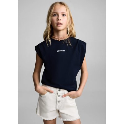 Short jean effiloché MANGO KIDS