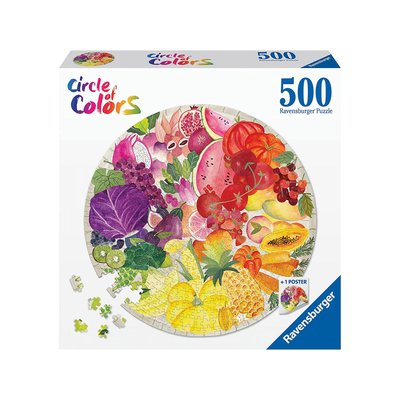 Puzzle rond 500 pièces - Fruits et légumes (Circle of Colors) RAVENSBURGER