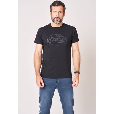T-shirt regular homme en 100% coton avec imprimé en relief DUSTBORN DEELUXE