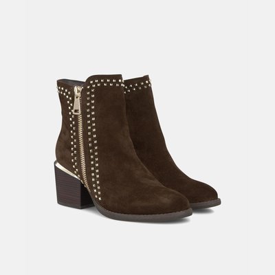Bottines en cuir à clous ALMA EN PENA