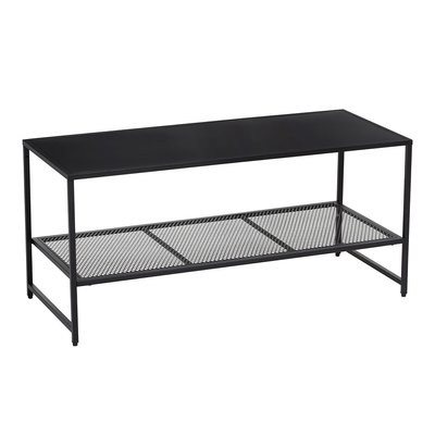 Industrial Metal 2-Tier Round Coffee Table SO'HOME