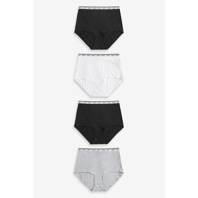 Slips gainant en coton épais logo, lot de 4 NEXT