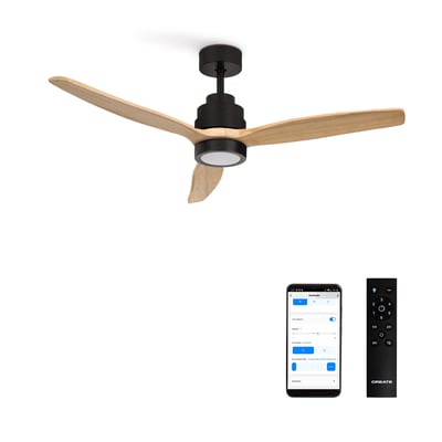 Ventilateur de plafond avec pales en ABS technique avec lumière et Wi-Fi WIND STYLANCE CREATE