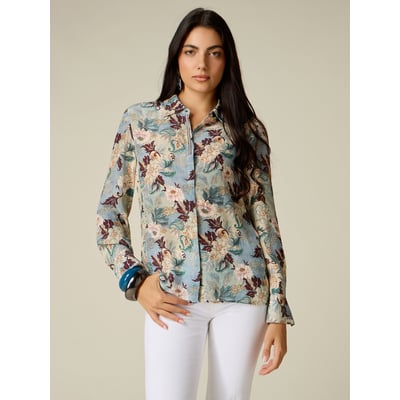 Chemise à motifs avec détail bijou OLTRE