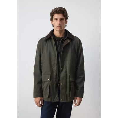 Parka ciré à capuche amovible MANGO MAN