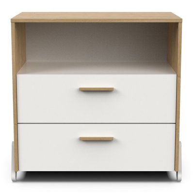 Commode 2 tiroirs et 1 niche L73 cm - NAILI CALICOSY
