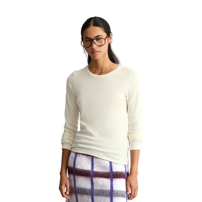 T-shirt long slim en jersey côtelé doux MARC O’POLO DENIM
