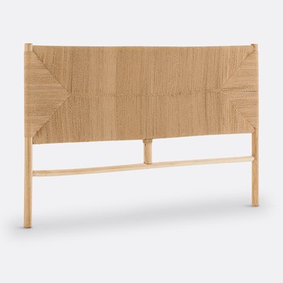 Hoofdbord in teak en gevlochten koord, Paolo LA REDOUTE INTERIEURS