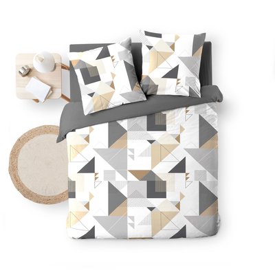 Parure Housse de couette Collection Microfibre triangulaire DOUCEUR D'INTÉRIEUR