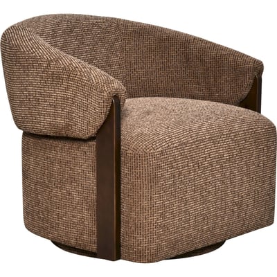 Fauteuil lounge pivotant tissu blockweave RECOLLECTION