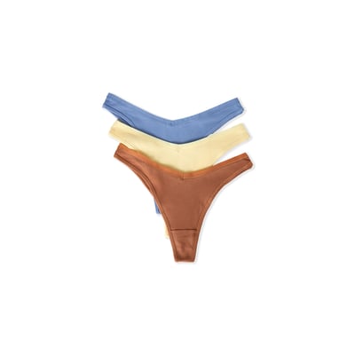 Lot de 3 tangas en coton JOHN ETAM