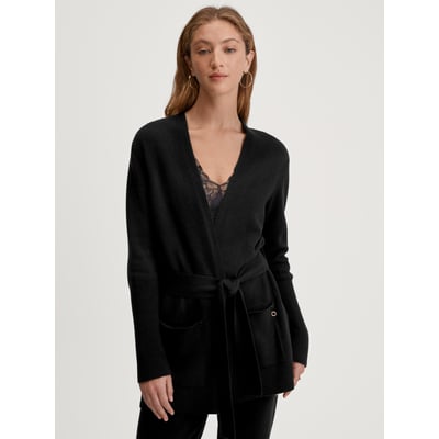 Veste tricotée en laine vierge manches longues Laine THE COSY COLLECTION CALIDA