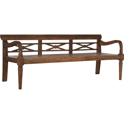 Banc élégant en teck massif sculpté RECOLLECTION