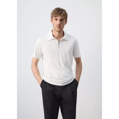Polo regular fit à fermeture zippée MANGO MAN