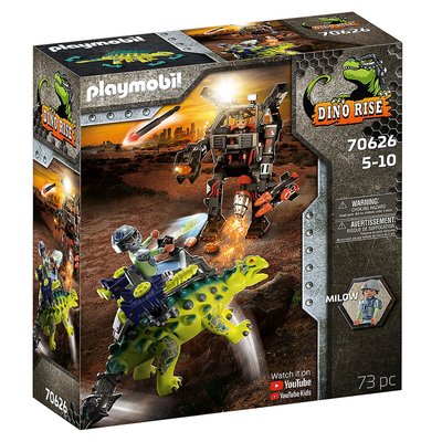 Saichania et Robot soldat Dino rise PLAYMOBIL