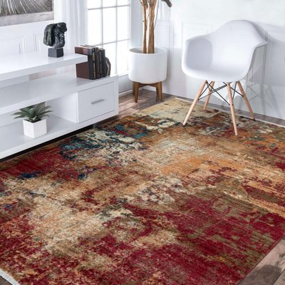 Tapis salon et chambre tissé motif abstrait MEDELLO UN AMOUR DE TAPIS