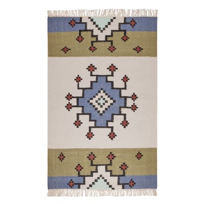 Tapis De Sol en Tissé plat 100% laine BOUEKRI MADURA
