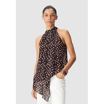 Top fluide asymétrique imprimé pois IKKS