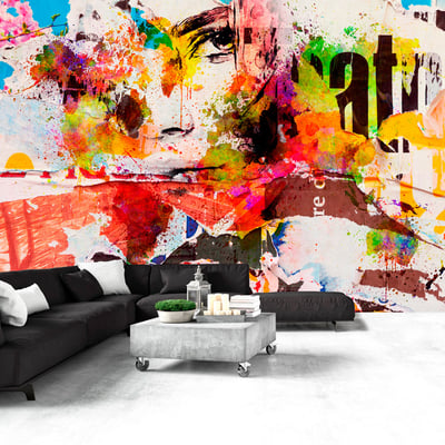 Papier peint intissé panoramique Street art City Collage EDEN