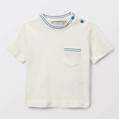 T-shirt manches courtes col rond uni en coton BIO BOUT'CHOU
