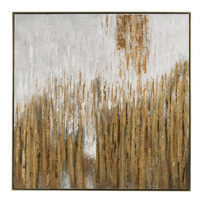 Tableau peinture acrylique 100x101 BLANC D’IVOIRE