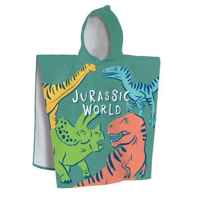 Cape de bain imprimée 100% Coton, QUATRO JURASSIC WORLD