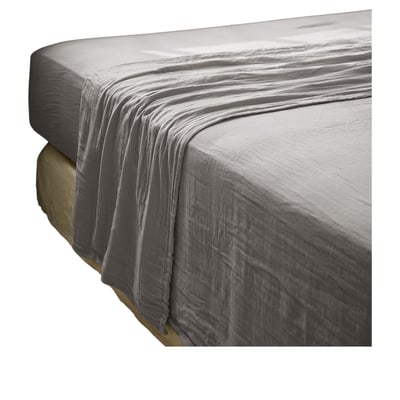 Drap plat double gaze de coton Gaia EDEN