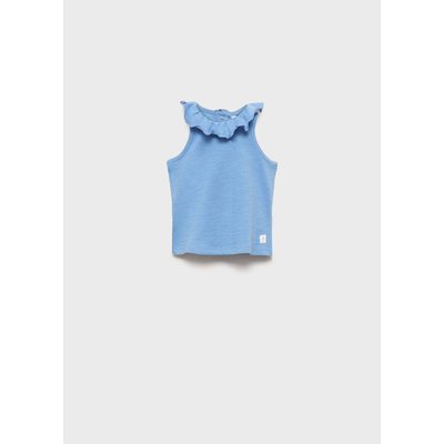 T-shirt en coton à col à volants MANGO BABY