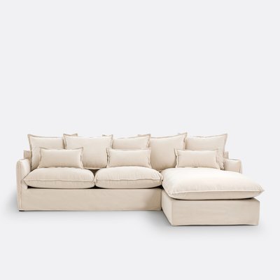 Canapé angle droit velours convertible, Odna LA REDOUTE INTERIEURS