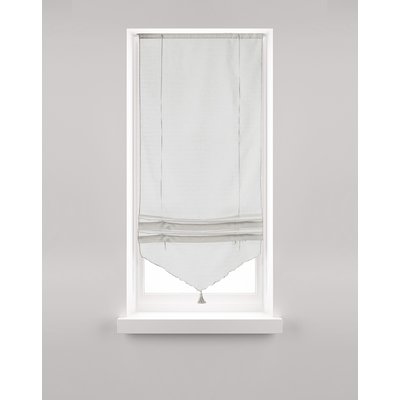 Store Relevable blanc avec Pompon LINDER