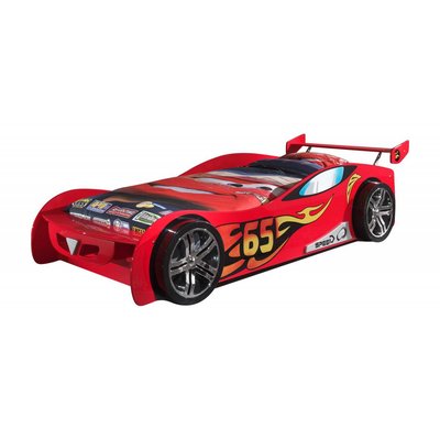 Funbeds Lit voiture Le Mans rouge + Matelas VIPACK