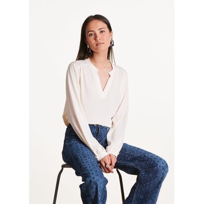 T-shirt oversize bi-matière manches longues LA FEE MARABOUTEE