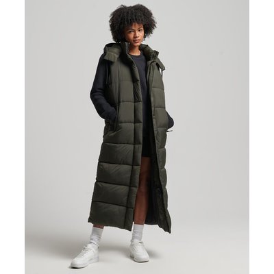 Gilet à capuche long sans manches Ripstop SUPERDRY