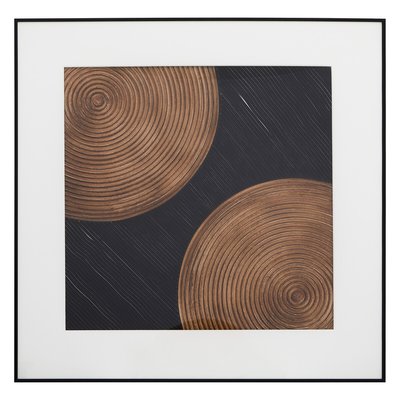 80cm Black & Brown Textured Wall Art SO'HOME