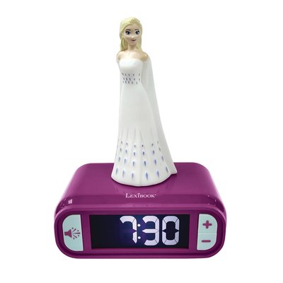 Réveil avec Veilleuse en 3D design Reine des Neiges Elsa LEXIBOOK