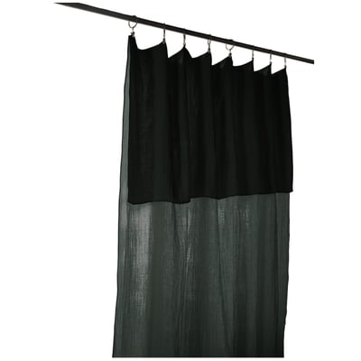 Rideau ajustable + 8 anneaux pince collection Gaia EDEN