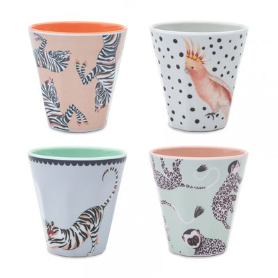Lot de 4 verres en mélamine YVONNE ELLEN