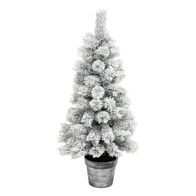 Sapin artificiel floqué Windy Peak H100 cm FEERIC LIGHTS & CHRISTMAS