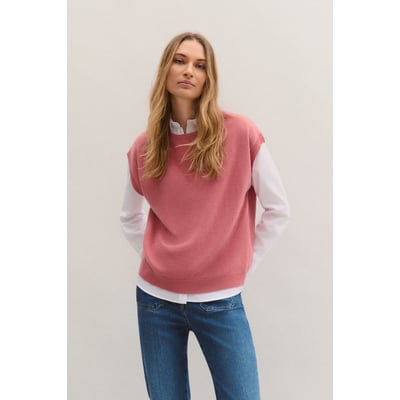 Pull droit col rond en laine MATHILDE CAROLL