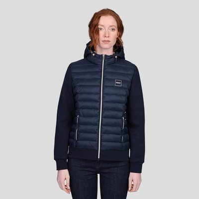Cardigan bi-matières matelassé MISE AU GREEN