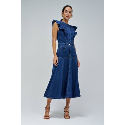 ROBE MIDI EN LIGHTDENIM SALSA JEANS