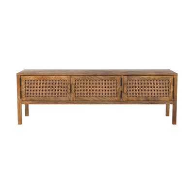 Meuble TV cannage de manguier 140 cm - TIKI RENDEZ-VOUS DÉCO