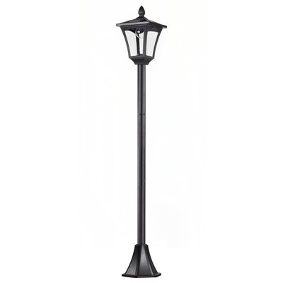 Lampadaire extérieur solaire luminaire lanterne LED noir HOMCOM