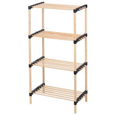 Étagère à chaussures 4 étages en bois 49x28x92.5cm WADIGA
