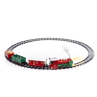 Train de noël à vapeur lumineux 20 pièces musical à mouvement 1 LED FEERIC LIGHTS & CHRISTMAS