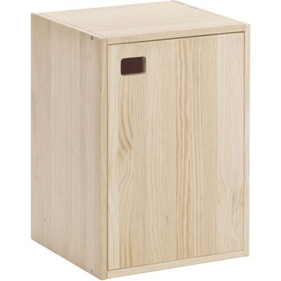 Armoire en pin brut 1 porte 2 tablettes Dinamic ASTIGARRAGA