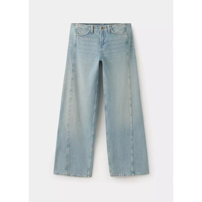 Jean wide leg coutures décoratives MANGO TEEN