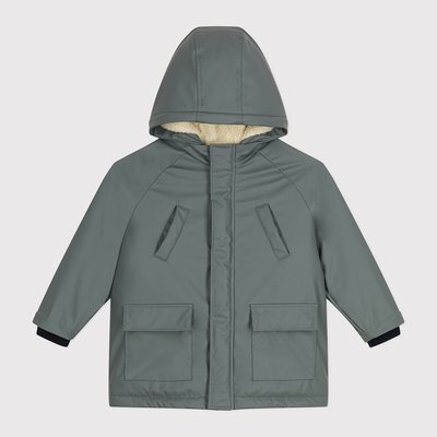Warme Regenjacke mit Futter aus Teddyfleece PETIT BATEAU